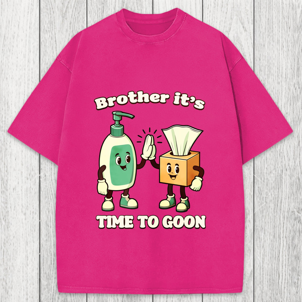 Tokyosol Funny Goon Squad Cleaning Products Meme Washed T-Shirt