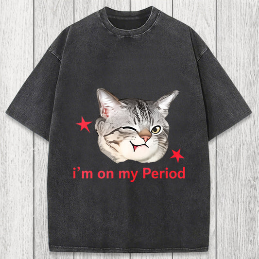 Tokyosol I'm On My Period Washed T-Shirt