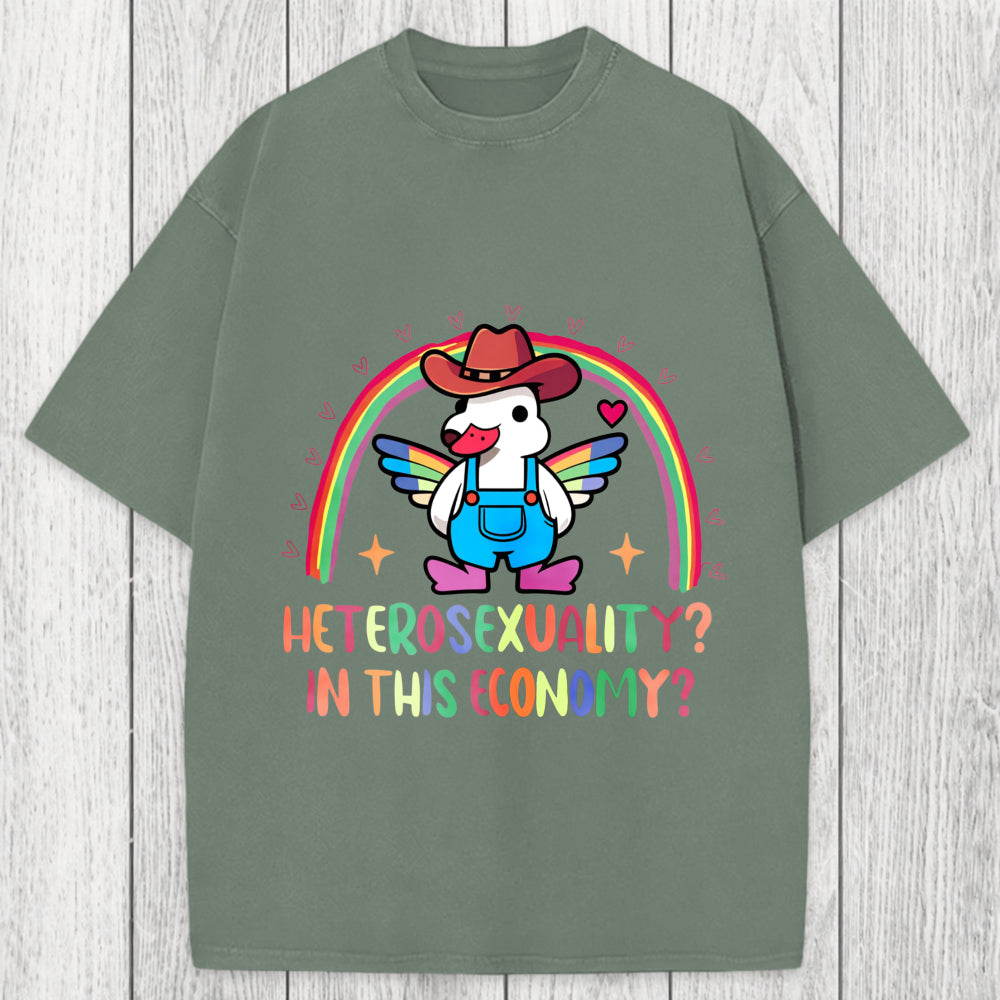 Tokyosol Duck Says No To Heteronormativity Washed T-Shirt