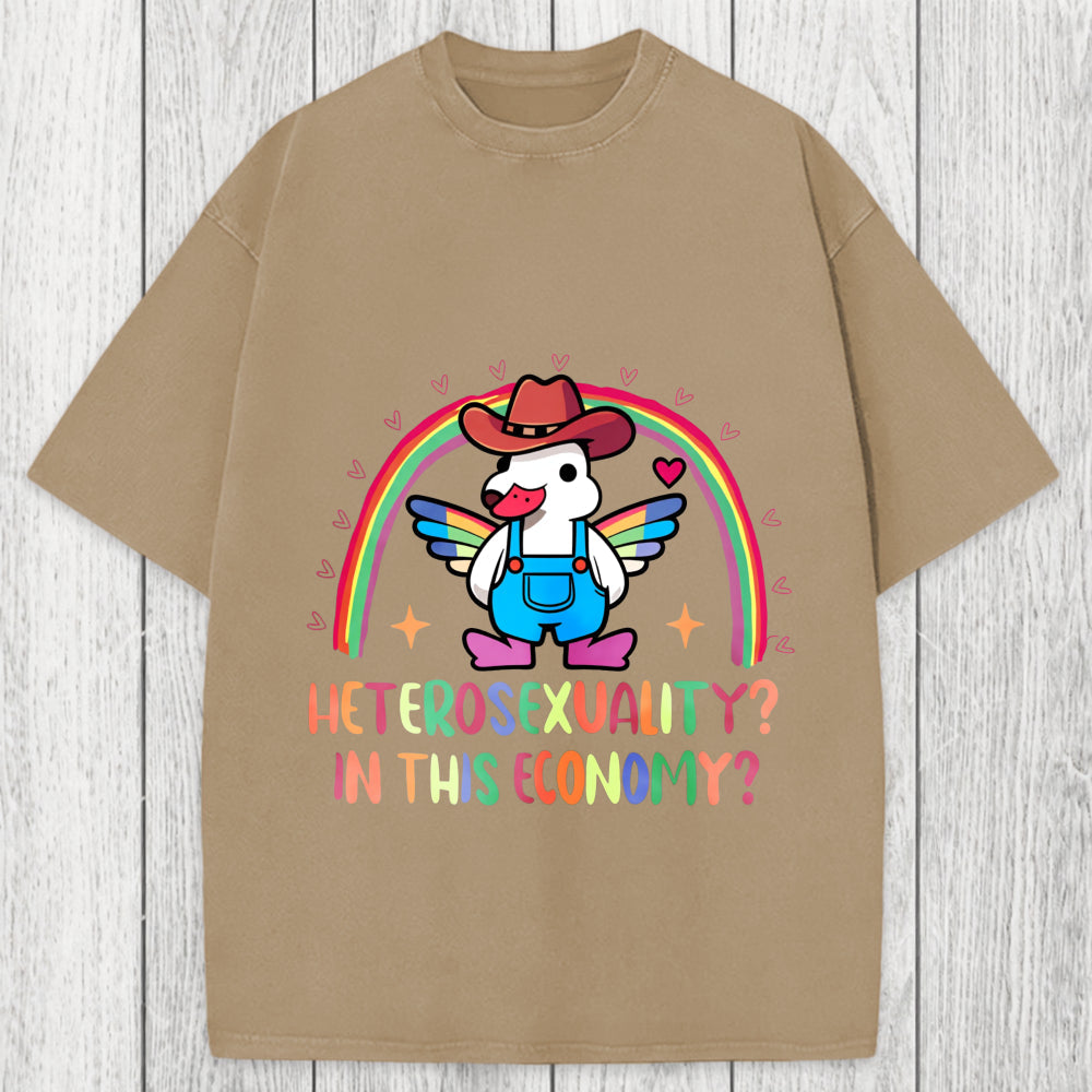 Tokyosol Duck Says No To Heteronormativity Washed T-Shirt