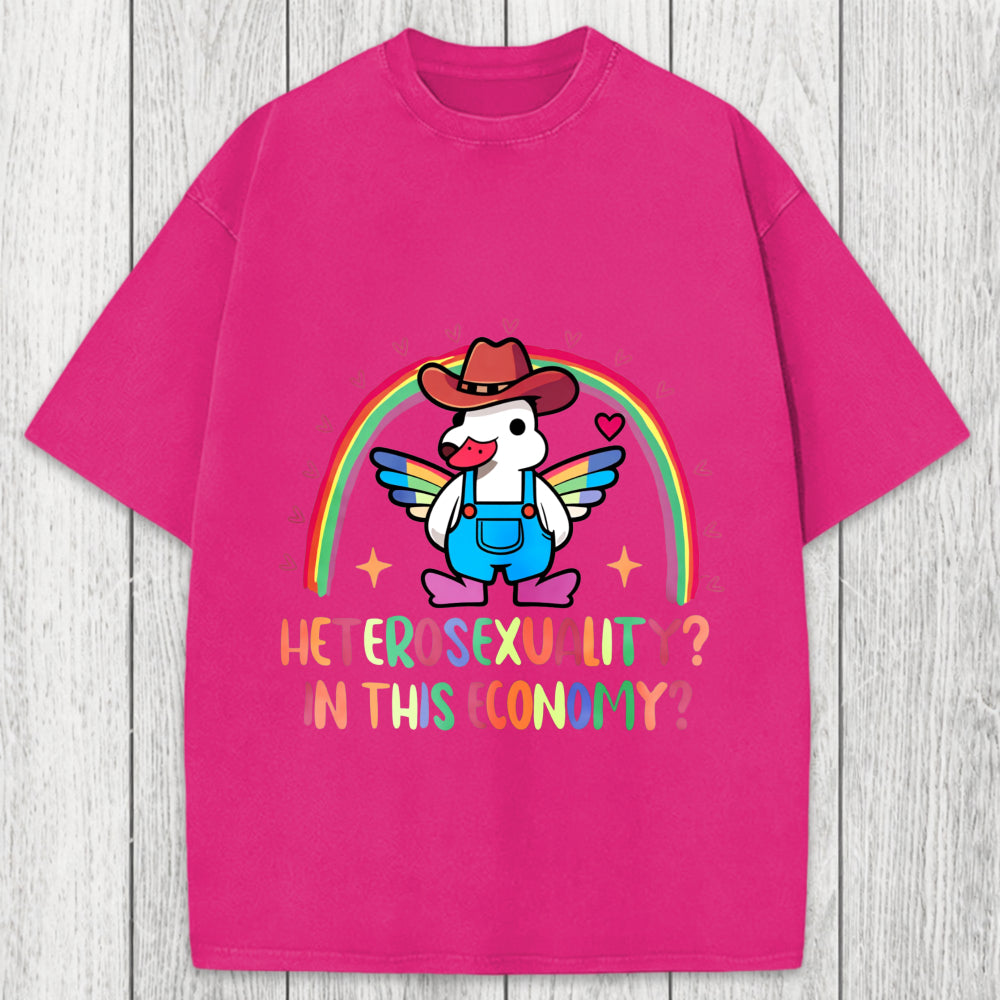 Tokyosol Duck Says No To Heteronormativity Washed T-Shirt