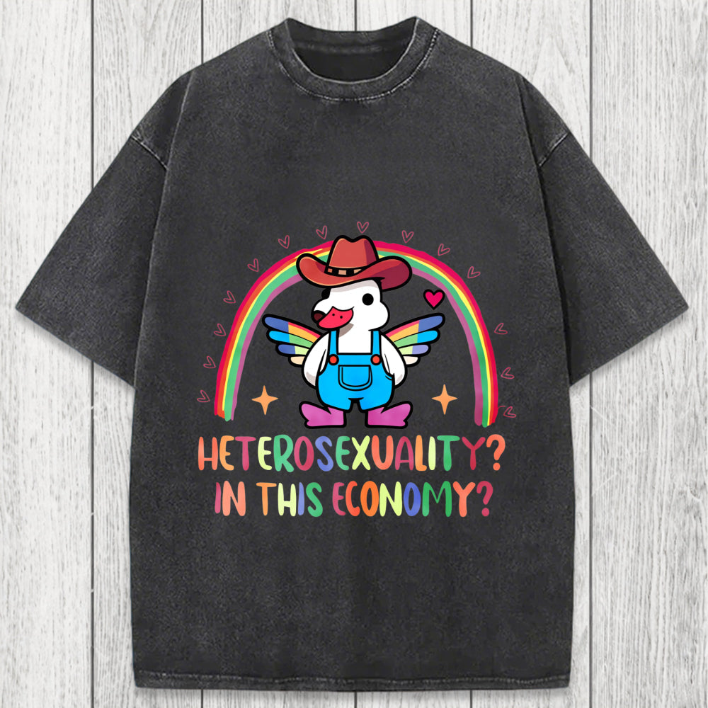 Tokyosol Duck Says No To Heteronormativity Washed T-Shirt