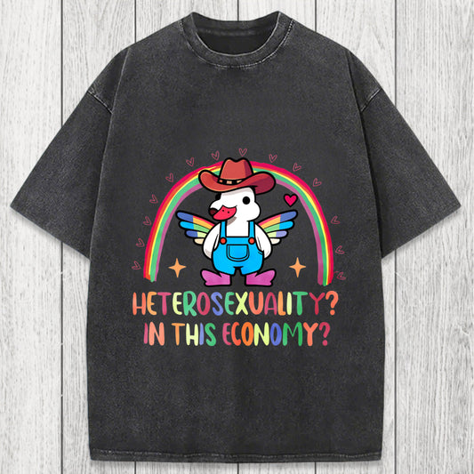Tokyosol Duck Says No To Heteronormativity Washed T-Shirt