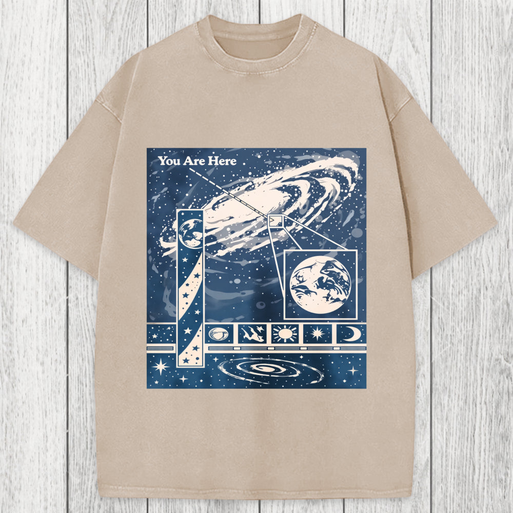 Tokyosol You Are Here Space Washed T-Shirt