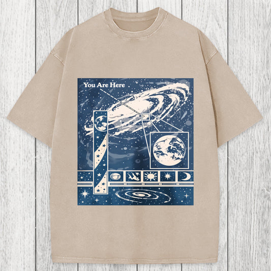 Tokyosol You Are Here Space Washed T-Shirt