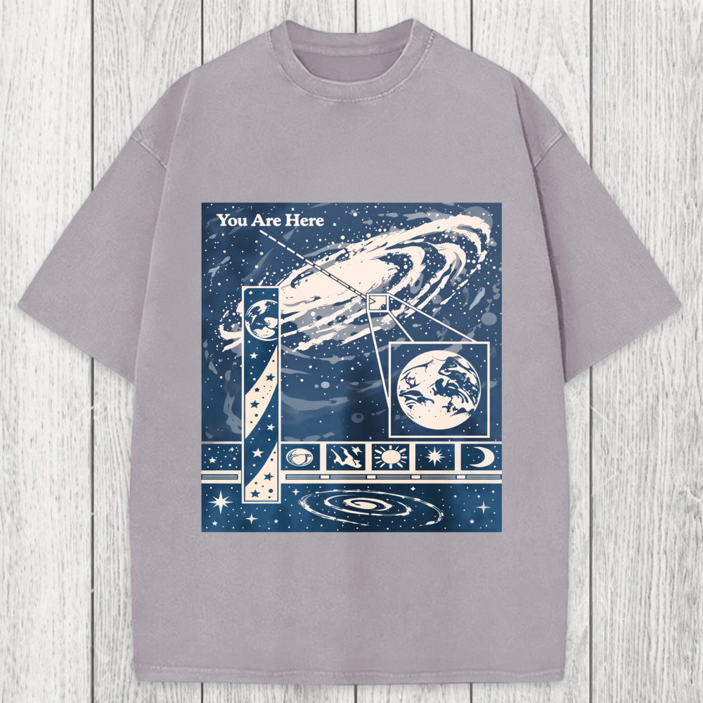 Tokyosol You Are Here Space Washed T-Shirt