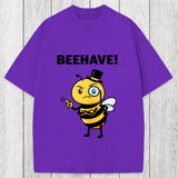 Tokyosol Beehave! Funny Bee Washed T-Shirt