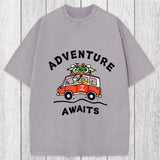 Tokyosol Adventure Awaits Washed T-Shirt