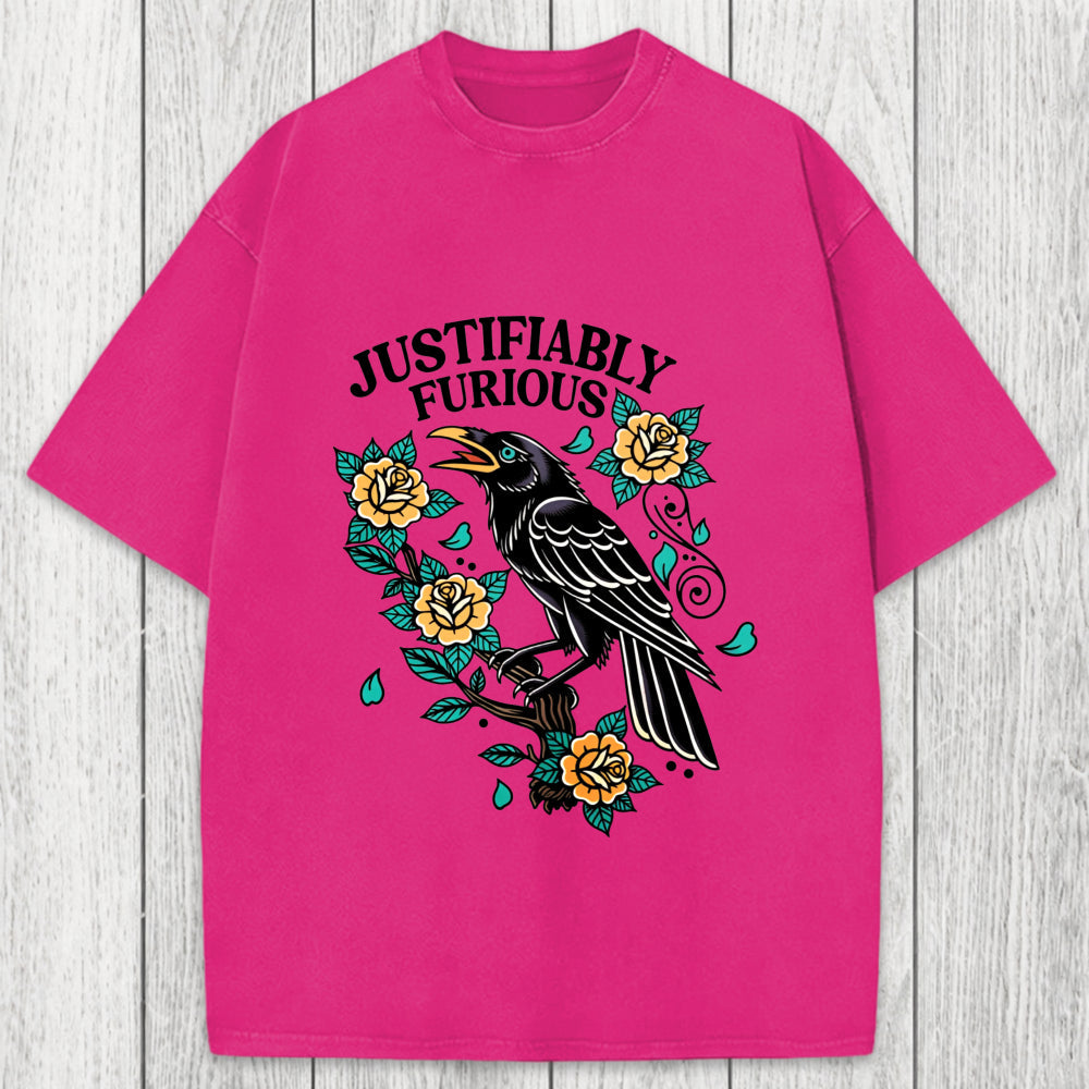 Tokyosol Justifiably Furious Washed T-Shirt