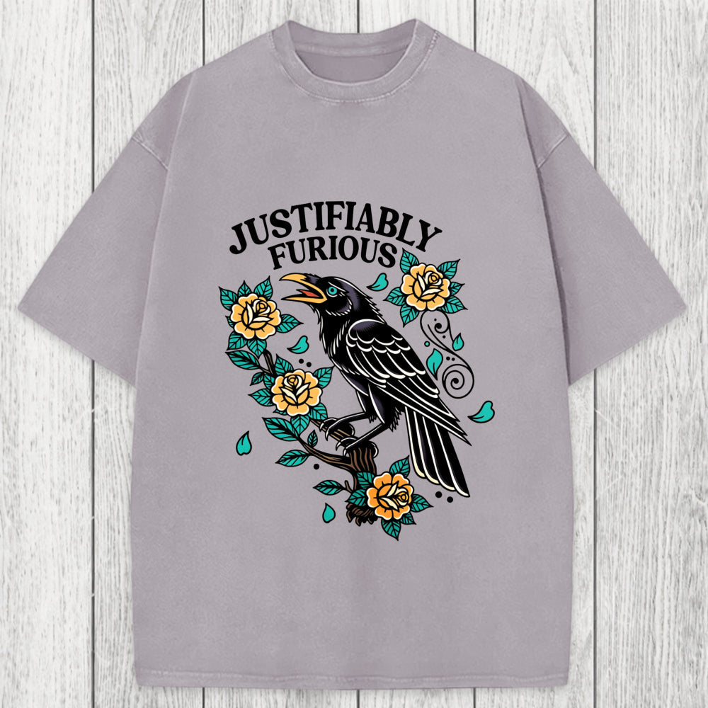 Tokyosol Justifiably Furious Washed T-Shirt