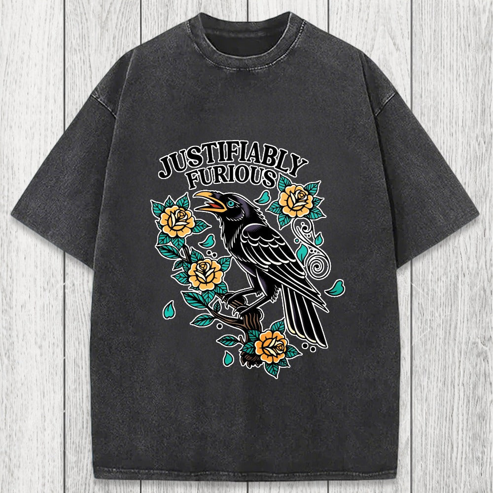Tokyosol Justifiably Furious Washed T-Shirt