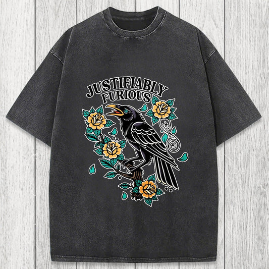 Tokyosol Justifiably Furious Washed T-Shirt