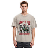 Tokyosol Funny Christmas Skull Fleece Lined T-Shirt