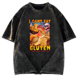 Tokyosol I Can't Eat Gluten Funny Meme Fleece Lined T-Shirt