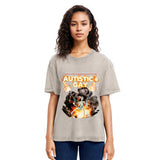 Tokyosol Autistic and Gay Skeleton Explosion Washed T-Shirt