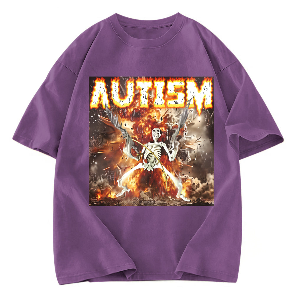 Tokyosol Autism Skeleton Crop Top