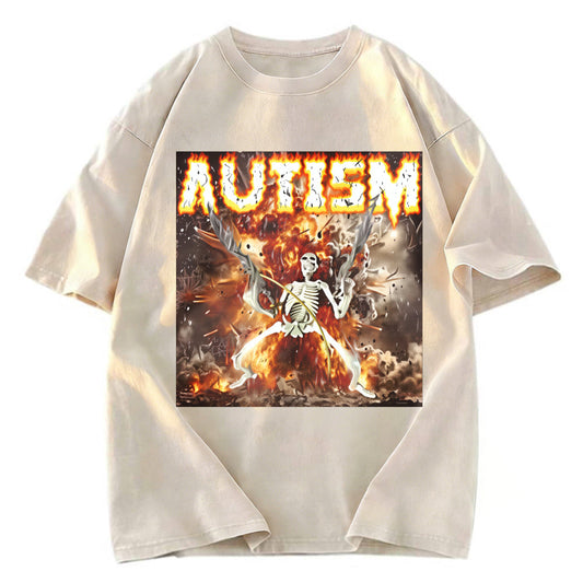 Tokyosol Autism Skeleton Crop Top