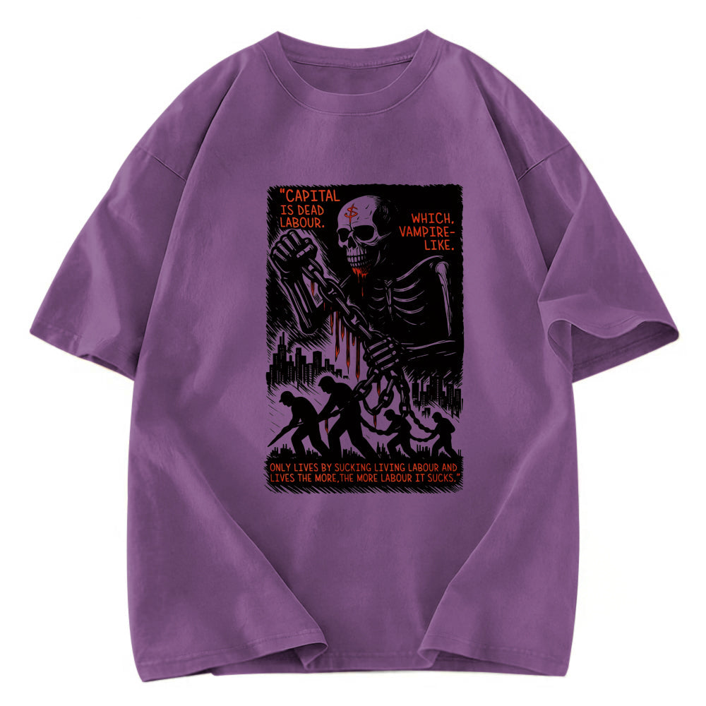 Tokyosol Capital Is Dead Labour Washed T-Shirt