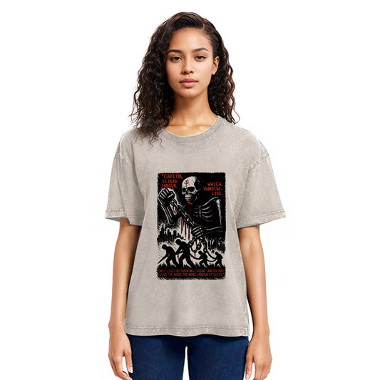 Tokyosol Capital Is Dead Labour Washed T-Shirt