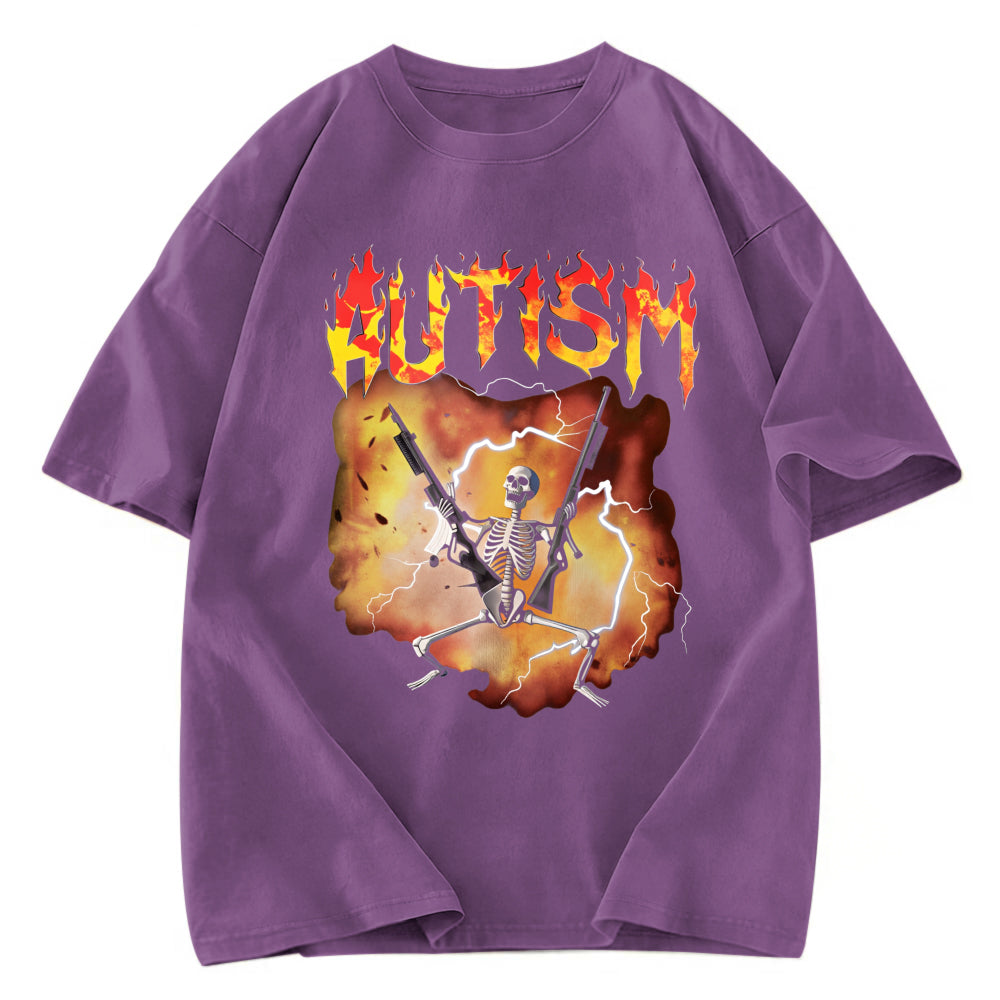 Tokyosol Autistic Funny Skeleton Classic T-Shirt