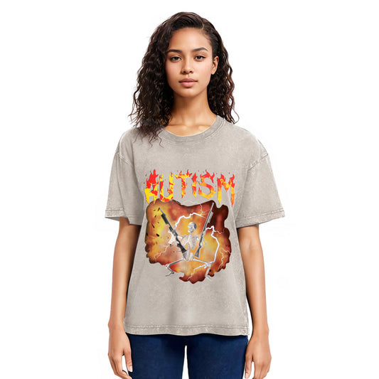 Tokyosol Autistic Funny Skeleton Classic T-Shirt