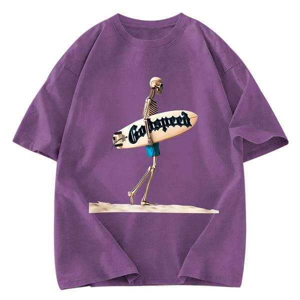 Tokyosol Godspeed Surfing Skull Washed T-Shirt