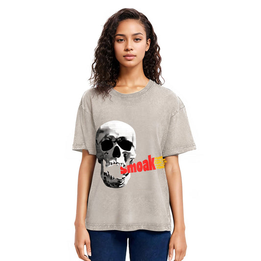 Tokyosol Smoke Flame Hiphop Washed T-Shirt