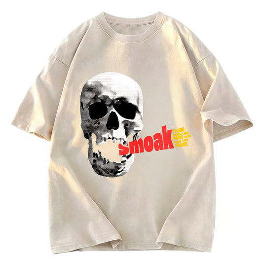 Tokyosol Smoke Flame Hiphop Washed T-Shirt