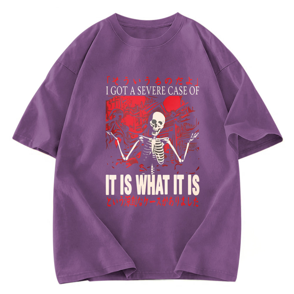 Tokyosol It Is What It Is Skeleton Washed T-Shirt