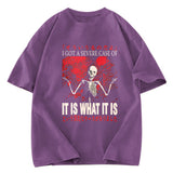Tokyosol It Is What It Is Skeleton Washed T-Shirt
