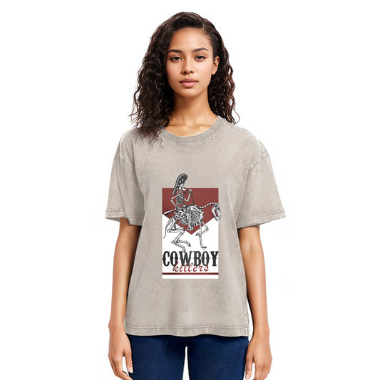 Tokyosol Skeleton Cowboy Killers Washed T-Shirt