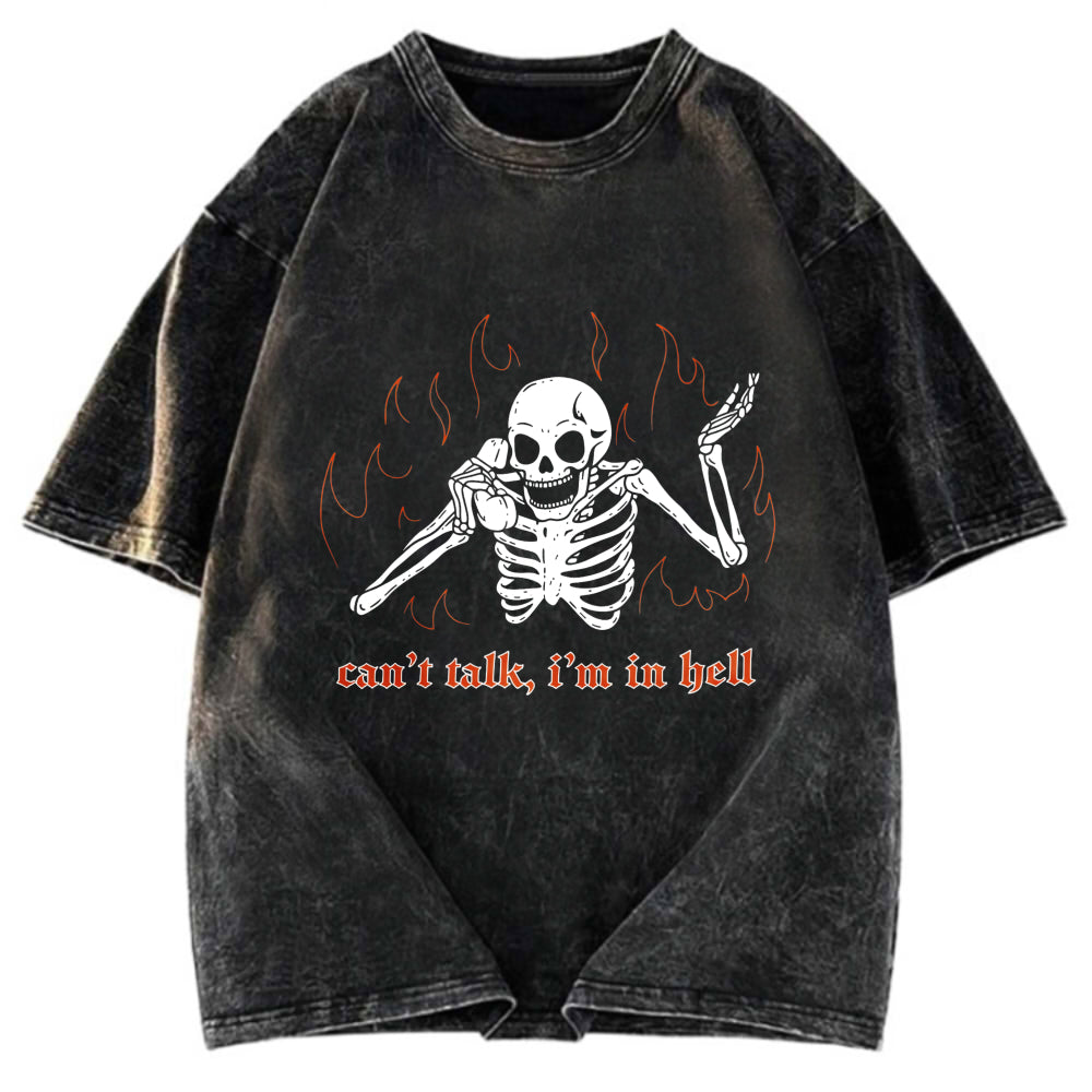 Tokyosol Can't Talk In Hell Washed T-Shirt