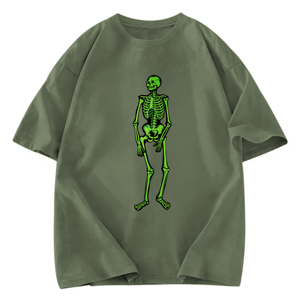Tokyosol Fluorescent Skeleton Washed T-Shirt