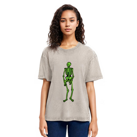 Tokyosol Fluorescent Skeleton Washed T-Shirt