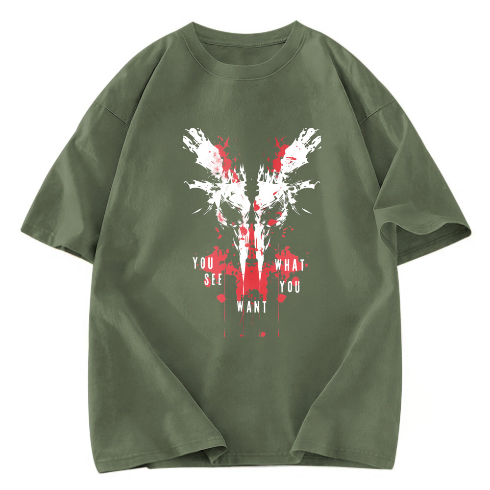 Tokyosol Horror Inkblot Washed T-Shirt