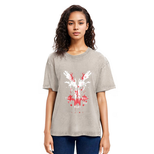 Tokyosol Horror Inkblot Washed T-Shirt