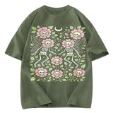 Tokyosol Skeleton Fairy Grunge Washed T-Shirt