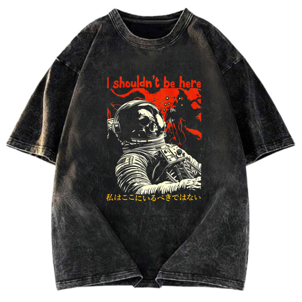 Tokyosol I Shouldn't Be Here Astronaut Washed T-Shirt