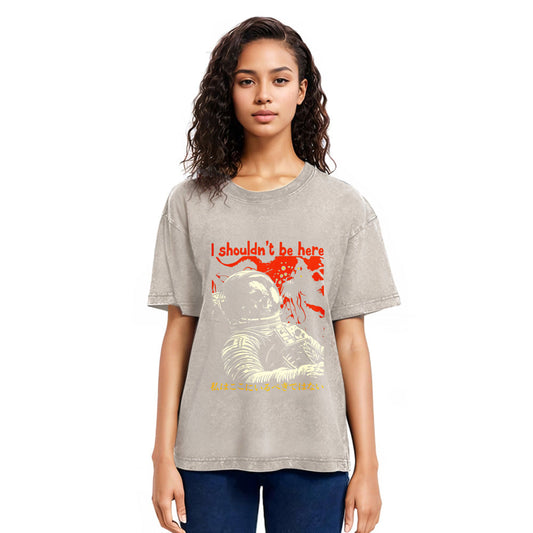 Tokyosol I Shouldn't Be Here Astronaut Washed T-Shirt