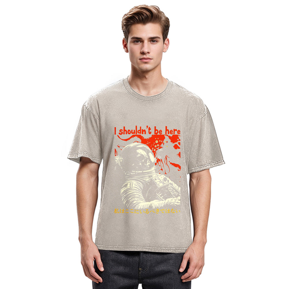 Tokyosol I Shouldn't Be Here Astronaut Washed T-Shirt