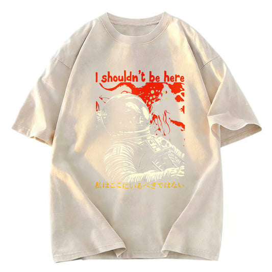 Tokyosol I Shouldn't Be Here Astronaut Washed T-Shirt
