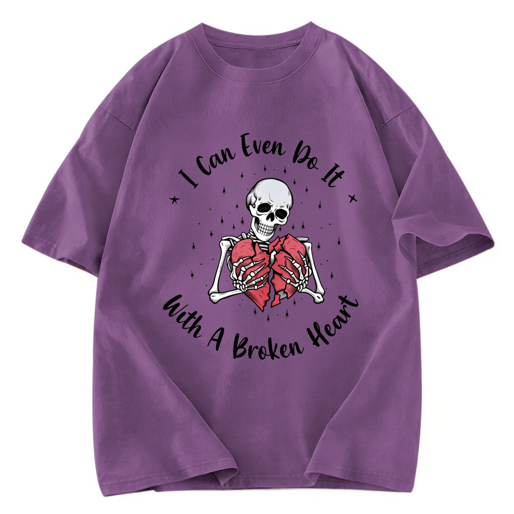 Tokyosol I Can Even Do It With A Broken Heart Washed T-Shirt