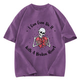 Tokyosol I Can Even Do It With A Broken Heart Washed T-Shirt