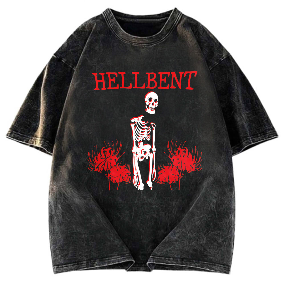Tokyosol Hellbent Skeleton Washed T-Shirt