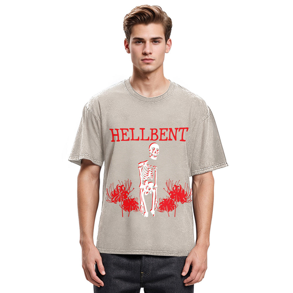 Tokyosol Hellbent Skeleton Washed T-Shirt