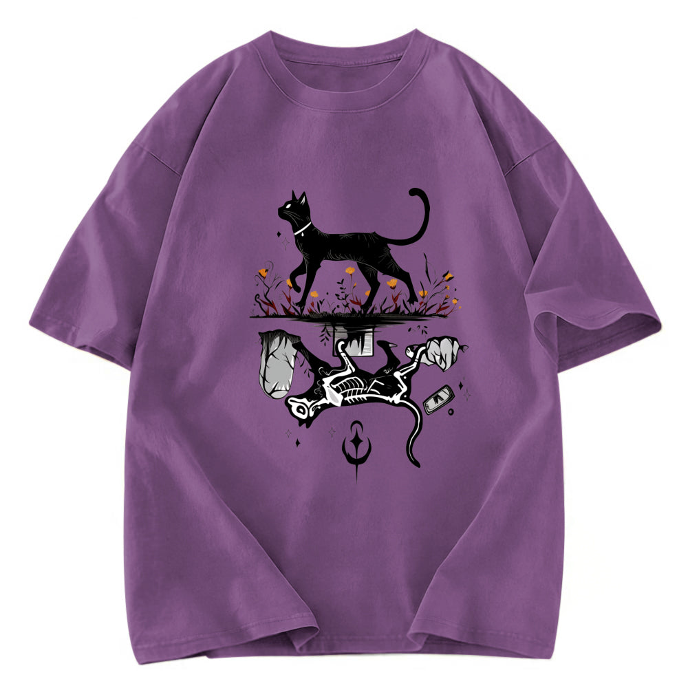 Tokyosol Vigorous Cat's Life Washed T-Shirt