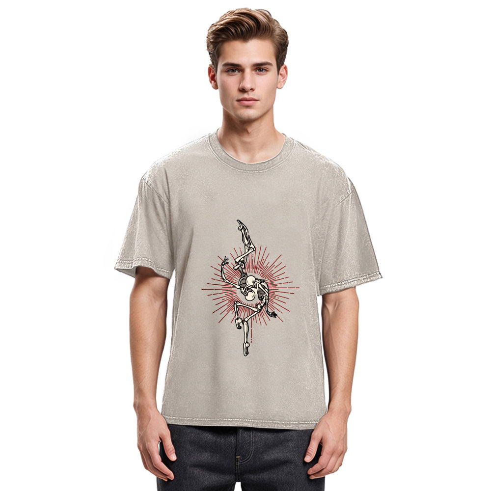 Tokyosol Skeleton Accompany Washed T-Shirt