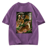 Tokyosol Death God And Tiger Washed T-Shirt