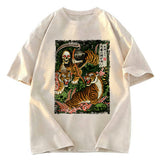 Tokyosol Death God And Tiger Washed T-Shirt