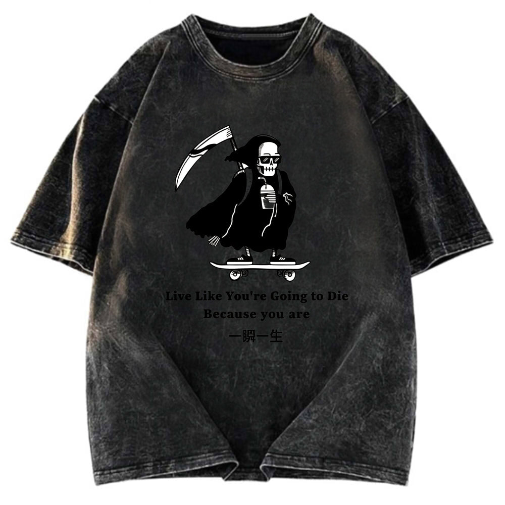 Tokyosol Death Skateboard Washed T-Shirt